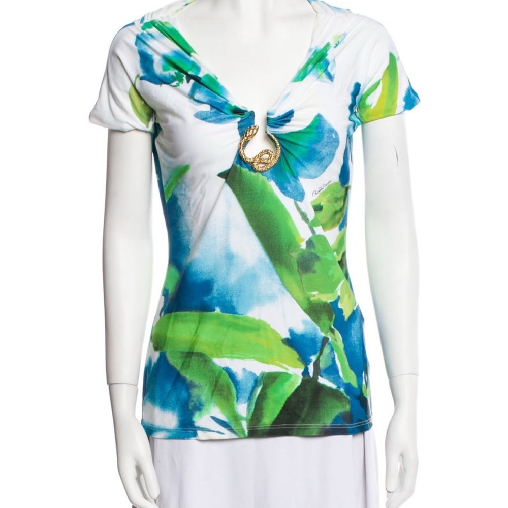 Roberto Cavalli - Watercolor Top - Size 46/10/L